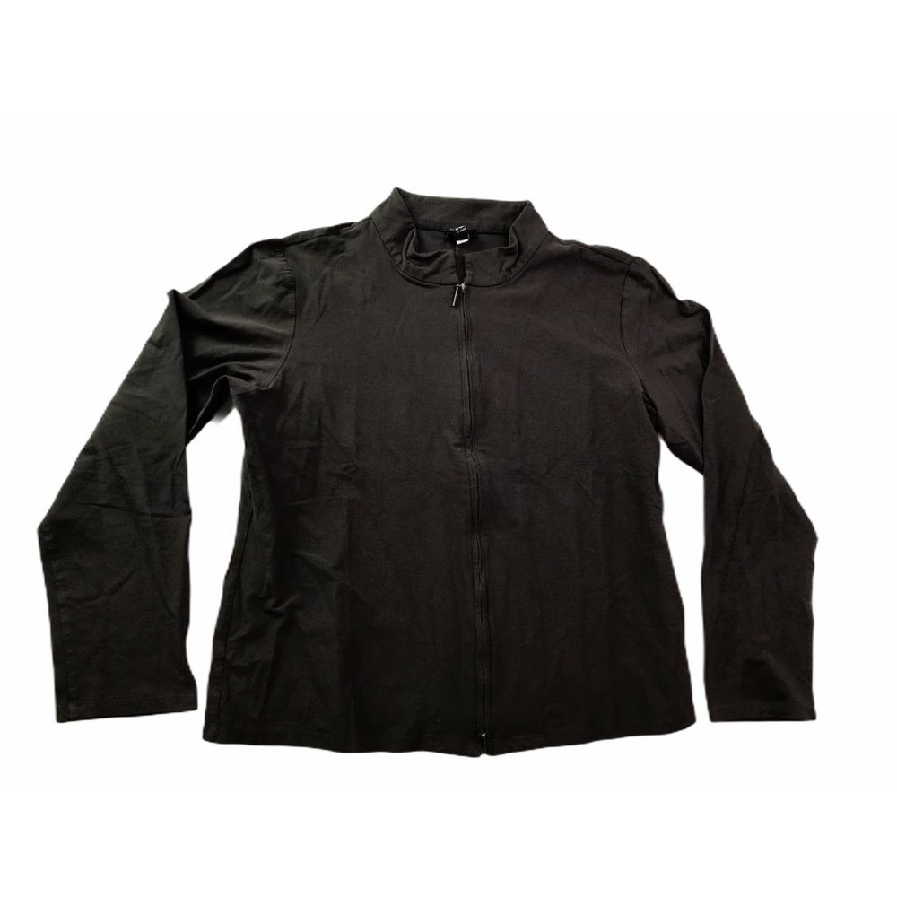 Eileen Fisher Zip Athletic Sporty Jacket Petite L